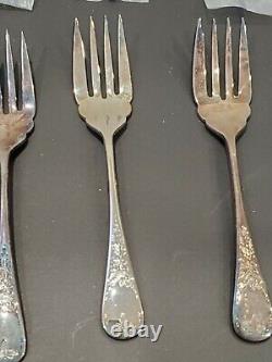 Set of 8 x Salad Forks Birks Regency Plate Queen Mary Pattern 6 NEW