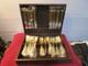 Set of Rogers Bros 1847 IS Gold Tone Silverware Flatware Service for 8 Nice