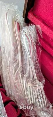 Silver Arbor SilverplateOneida76 Piece Set12 Place Settings + Serving Pcs NOS