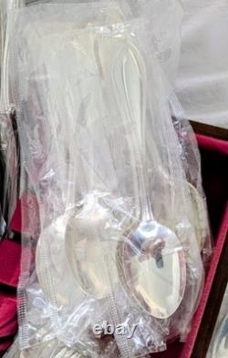 Silver Arbor SilverplateOneida76 Piece Set12 Place Settings + Serving Pcs NOS