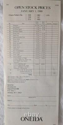 Silver Arbor SilverplateOneida76 Piece Set12 Place Settings + Serving Pcs NOS