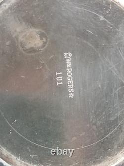 Silver Plate Flatware And Teapot Lot Of 19