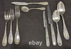 Silver Plate Flatware Place Setting For 8 Believe To Be Christofle 72 Pieces