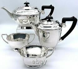 Silver Plate Four Piece Tea Set by Elkington & Co 1965