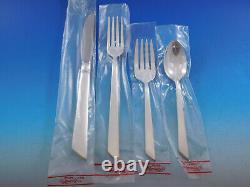 Silver Willow by Heritage Silverplate Flatware Set Service 49 pcs New Modern