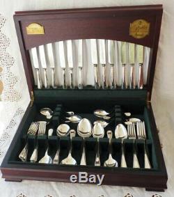 Silver plated canteen of cutlery George Butler Sheffield 44pc Heirloom HARRODS