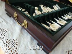 Silver plated canteen of cutlery George Butler Sheffield 44pc Heirloom HARRODS