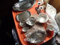 Silver plated flatware mixed lot