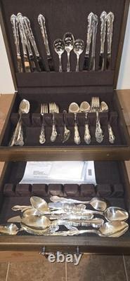 Silverplate 1881 Rogers Silver plate flatware set For 9
