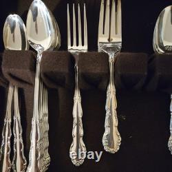 Silverplate 1881 Rogers Silver plate flatware set For 9