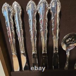 Silverplate 1881 Rogers Silver plate flatware set For 9