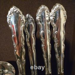 Silverplate 1881 Rogers Silver plate flatware set For 9