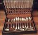 Silverplate 89 piece Alvin flatware set, Melody Pattern with chest
