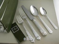 Silverplate CHRISTOFLE Flatware Set (6) 5pc Place Settings ARIA France with boxes