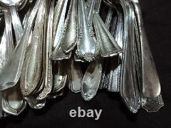 Silverplate Flatware Lot of 100 Assorted Fruit Spoons Craft or Table Use