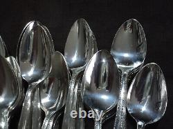 Silverplate Flatware Lot of 100 Floral Handle Teaspoon Grade A 50 Pairs