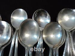 Silverplate Flatware Lot of 110 Round Bowl Gumbo Soup Spoon Craft Use