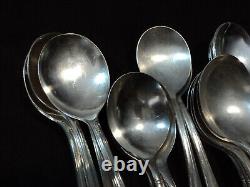 Silverplate Flatware Lot of 110 Round Bowl Gumbo Soup Spoon Craft Use