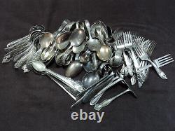 Silverplate Flatware Lot of 132 Assorted Baby Forks, Spoons, Pushers