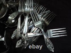 Silverplate Flatware Lot of 132 Assorted Baby Forks, Spoons, Pushers
