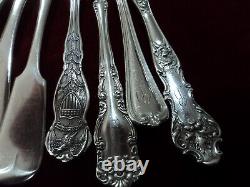 Silverplate Flatware Lot of 23 Antique Twisted Butter Spreader Craft Table Use