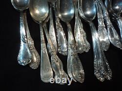 Silverplate Flatware Lot of 69 Craft Victorian Teaspoons ALL MONO