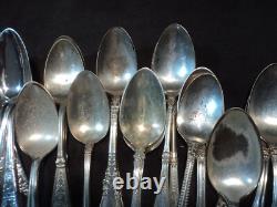 Silverplate Flatware Lot of 69 Craft Victorian Teaspoons ALL MONO
