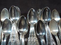 Silverplate Flatware Lot of 69 Craft Victorian Teaspoons ALL MONO