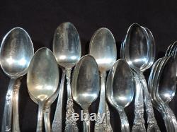 Silverplate Flatware Lot of 69 Craft Victorian Teaspoons ALL MONO