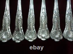 Silverplate Flatware Sheffield England EPNS Flatware Kings Pattern Fish Set