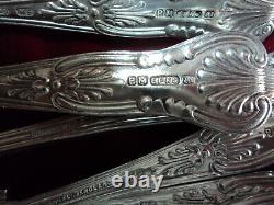 Silverplate Flatware Sheffield England EPNS Flatware Kings Pattern Fish Set