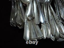 Silverplate Oval Place Soup Spoon Lot of 100 Craft Use Assorted Flatware #1