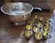 Silverplate Punch Bowl Cups & Ladle 1835 Wallace FB Rogers WA E. P. O. C