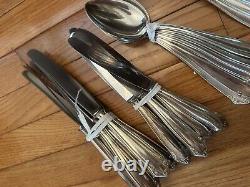 Solingen rostfrei German Utensils Silver Set Knifes Spoons Forks Lot 36 Set