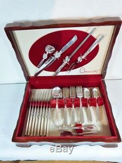 South Seas 1955 8 X 5 Places 46 Pieces Flatware Cased Set By Community Oneida