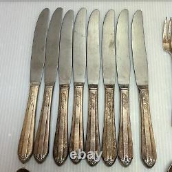 Starlight Silverplate 1939 by INTERNATIONAL SILVER WM Rogers, 50 Pc Flatware Set