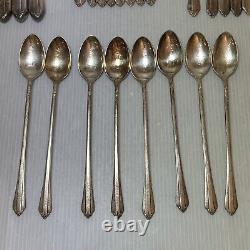 Starlight Silverplate 1939 by INTERNATIONAL SILVER WM Rogers, 50 Pc Flatware Set