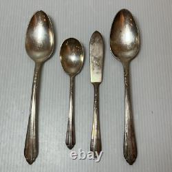 Starlight Silverplate 1939 by INTERNATIONAL SILVER WM Rogers, 50 Pc Flatware Set