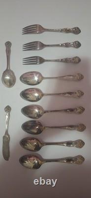 Stratford silver co, 11cubiertos, 11 pieces. Excelente condición