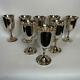 Stunning set of 8 Wm William A Rogers 8 oz Silver Wine Goblets 6.5