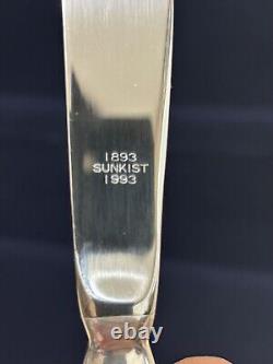 Sunkist 100 Years Anniversary 1893-1993 Silverplate Flatware Set 40 Pcs