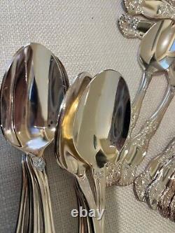 Sunkist Anniversary Silverplate Flatware Set 40 pcs 8 Settings RARE