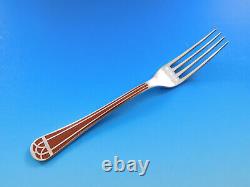 Talisman Sienna Brown by Christofle Silverplate Luncheon Fork 6 3/4 France
