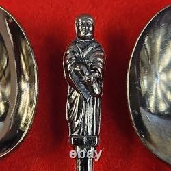 The 12 Apostles Spoon Vtg Silverplate MADE IN HOLLAND Collectible Dinnerware Set