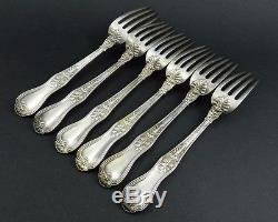 Tiffany & Co. E. P. Silver Plate Regent Pat. 1884 Fork and Spoon Set