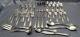 Towle Germany Beaded Antique Silverplate Flatware 46pc Set