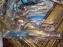 Towle Silver Co Complete Service For 8 46 Pc Set Flatware Rose Gold Bayshore New