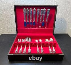 Towle Silverplate Germany London Shell 18/8 38 pc Flatware Set