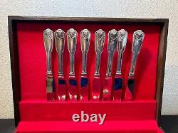 Towle Silverplate Germany London Shell 18/8 38 pc Flatware Set