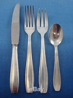 UNKNOWN FRENCH SILVERPLATE FLATWARE SET SERVICE IN FITTED CHRISTOFLE BOX 124 PCS